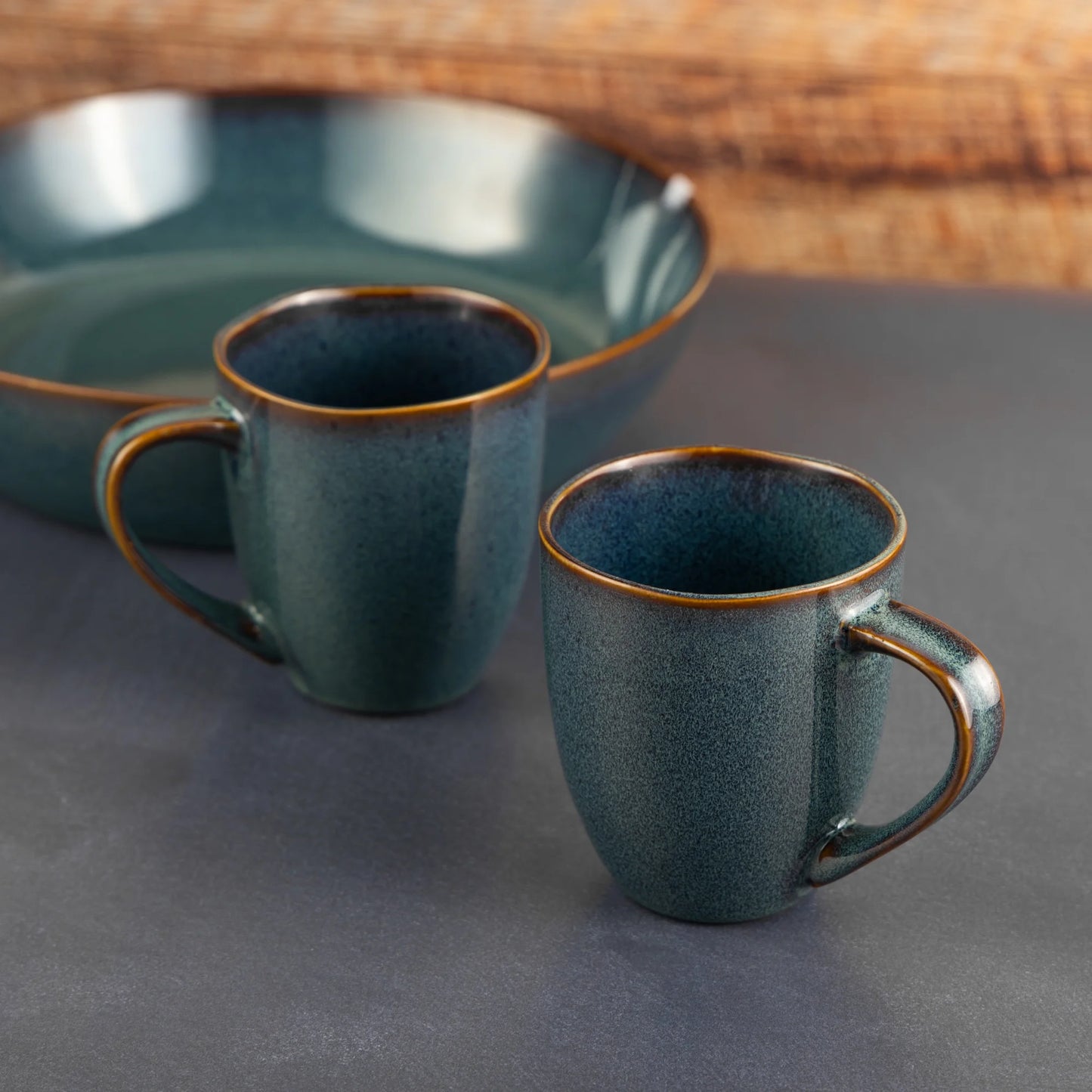 Ocean Blue Glazed Mug