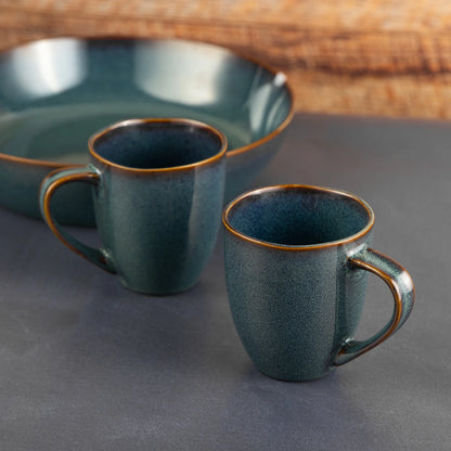 Ocean Blue Glazed Mug