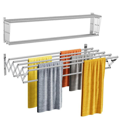 Extandable wall mounted drying rack