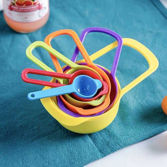 Plastic Stackable Measuring Cup & Spoon Set