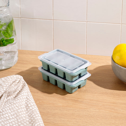 Mini Ice Cube Tray with Lid (2 pcs)