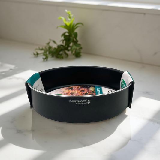 Black Quantum Round Oven Tray