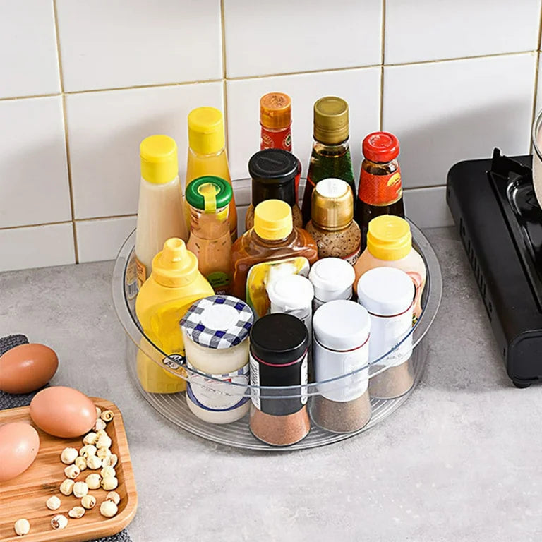 Transparent Rotating Tray high edge