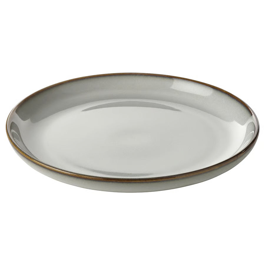 Gray Dinner Plate