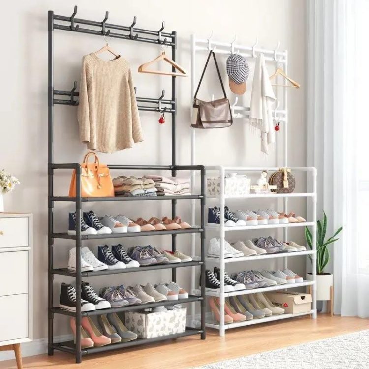 5 Tier Multi-Functional Shoe And Hat Rack