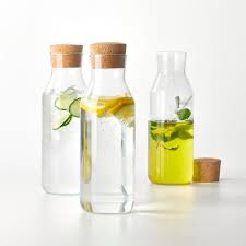 Glass  Bottle with Cork Cover