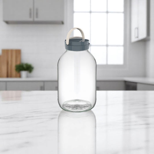 Glass Jar With Plastic Cover