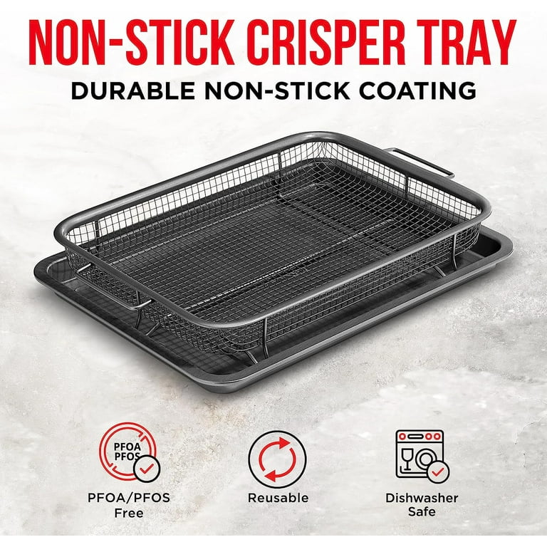 Rectangular Copper Open Airfryer Tray