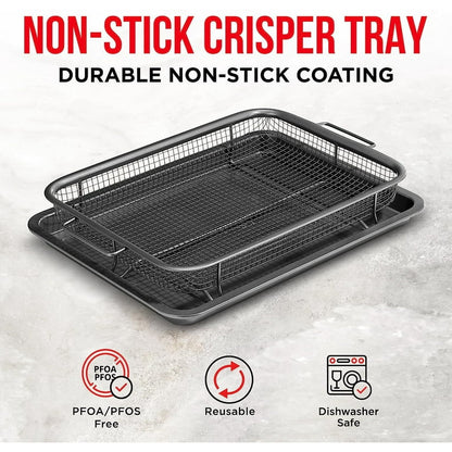 Rectangular Copper Open Airfryer Tray