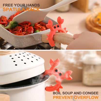 Cute crab spatula holder pack of 4