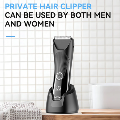 Kemei km -1848 men electric groin hair trimmer