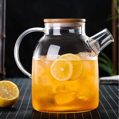 Glass Kettle With Bamboo Lid