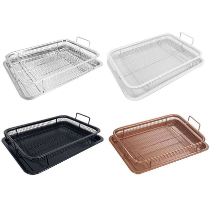 Rectangular Copper Open Airfryer Tray