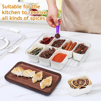 8 compartments food distribution box