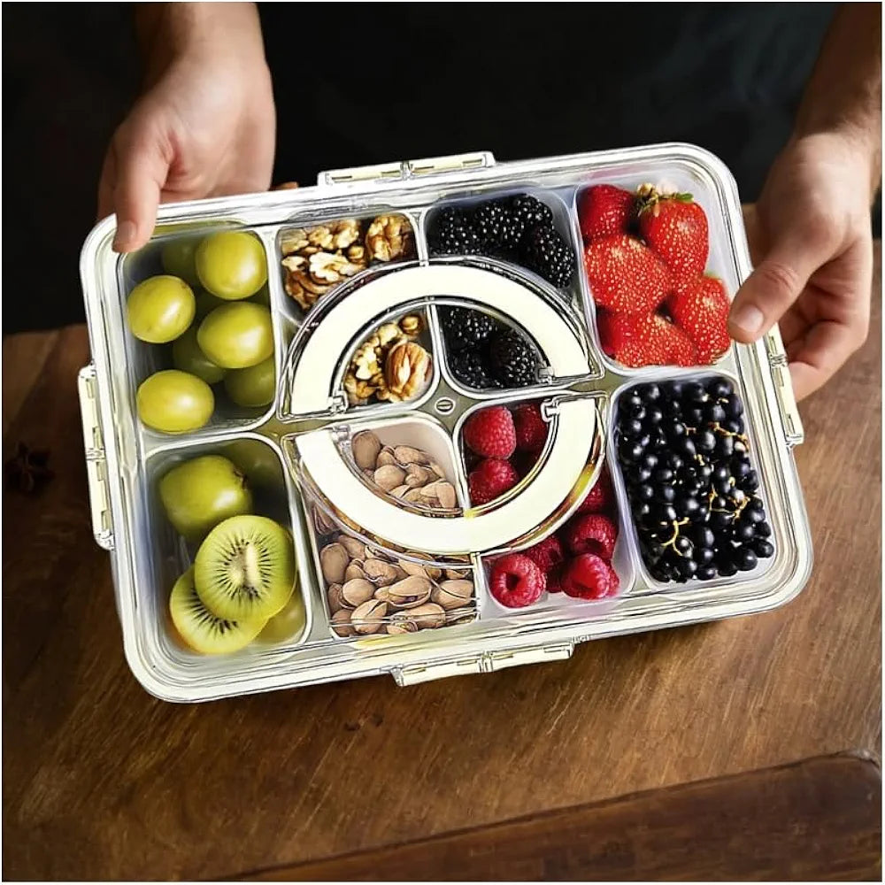 8 compartments food distribution box
