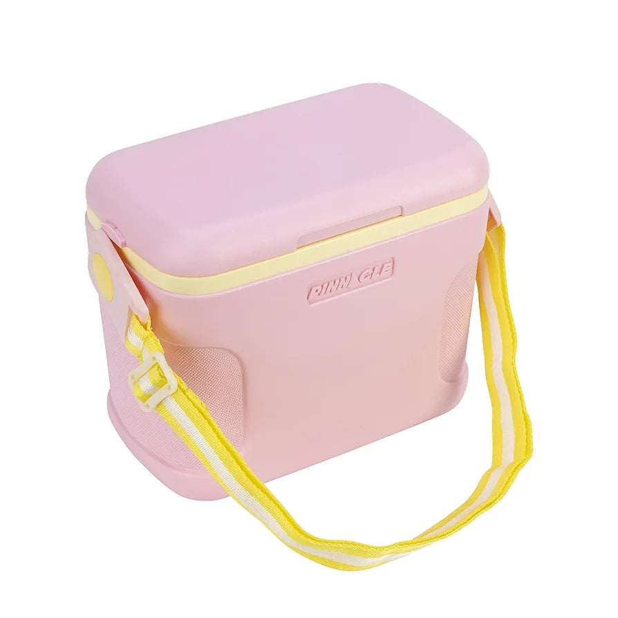 Pinnacle Passion Insulated Chiller Ice Box 8 L | Fits 12 Cans | Portable Ice Cooler Box for Picnic,Travelling,Parties & Car |Upto 36 Hrs Ice Retention | Adjustable Strap & Built-in Cup Holders