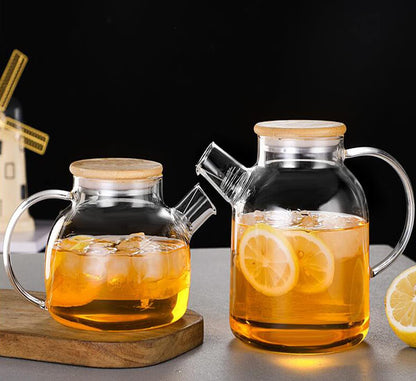 Glass Kettle With Bamboo Lid