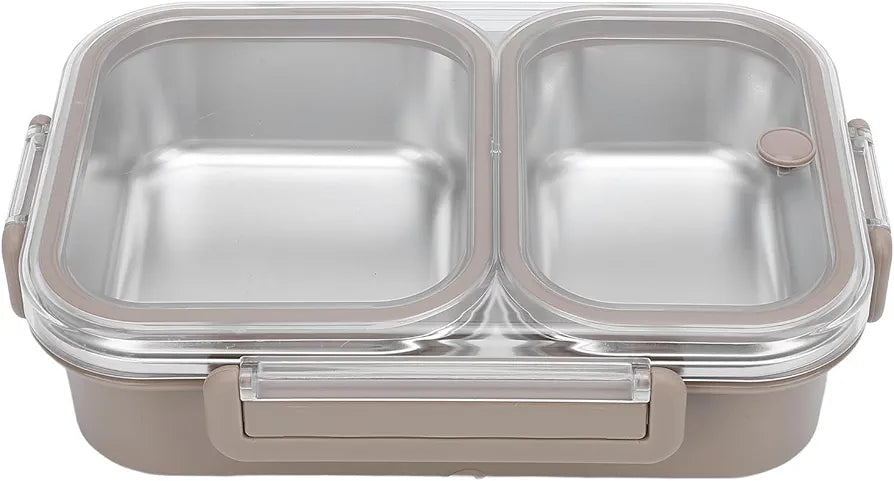 Stainless Steel 2 Compartments Food Container