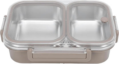 Stainless Steel 2 Compartments Food Container