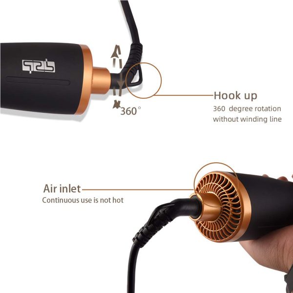 DSP 50046, Rotation Hot Air Styler Ionic Hair Brush