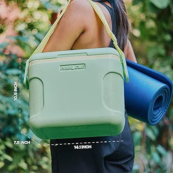 Pinnacle Passion Insulated Chiller Ice Box 8 L | Fits 12 Cans | Portable Ice Cooler Box for Picnic,Travelling,Parties & Car |Upto 36 Hrs Ice Retention | Adjustable Strap & Built-in Cup Holders