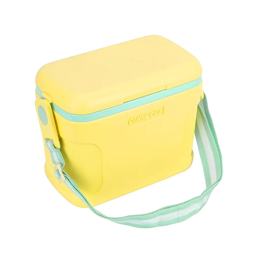 Pinnacle Passion Insulated Chiller Ice Box 8 L | Fits 12 Cans | Portable Ice Cooler Box for Picnic,Travelling,Parties & Car |Upto 36 Hrs Ice Retention | Adjustable Strap & Built-in Cup Holders