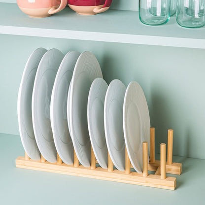 Bamboo Plate Holder