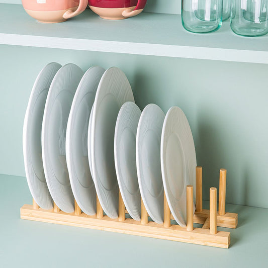 Bamboo Plate Holder
