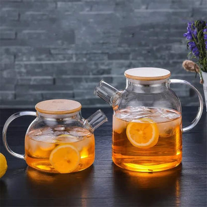 Glass Kettle With Bamboo Lid