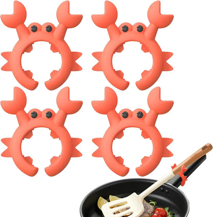 Cute crab spatula holder pack of 4