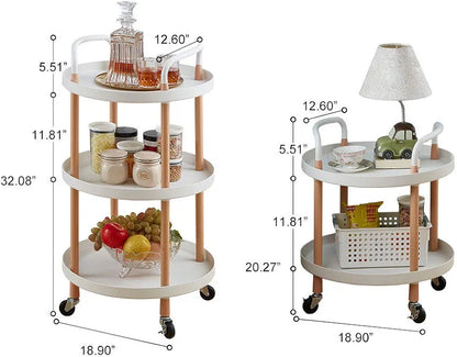 Rotating 3 Tiers Trolly