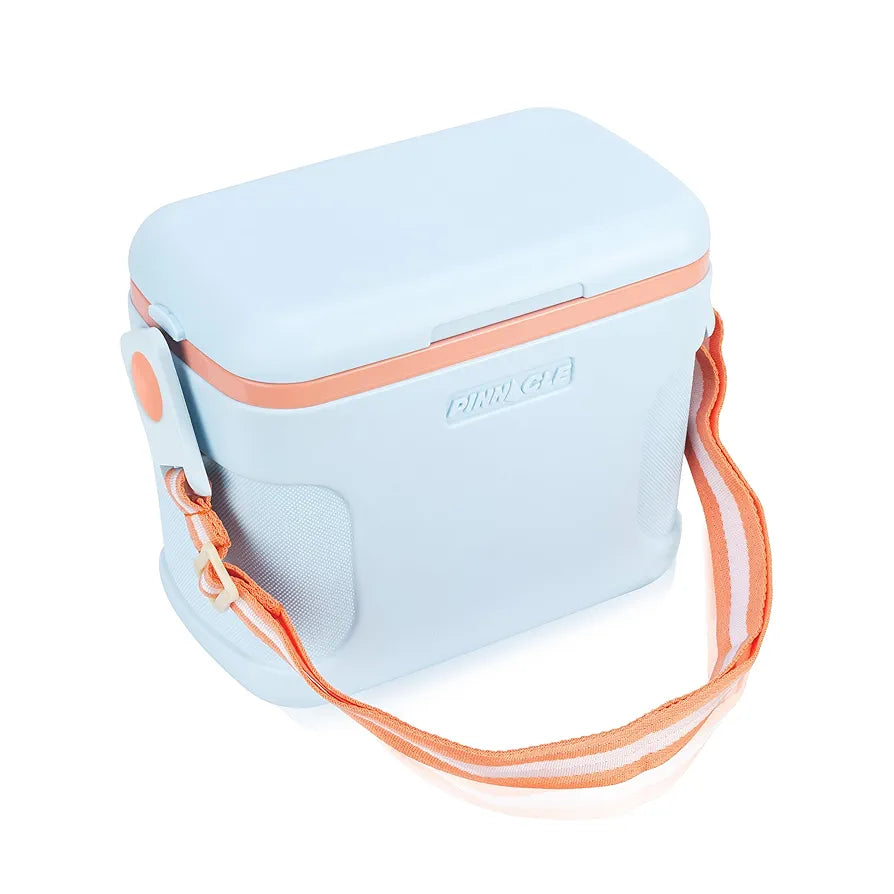 Pinnacle Passion Insulated Chiller Ice Box 8 L | Fits 12 Cans | Portable Ice Cooler Box for Picnic,Travelling,Parties & Car |Upto 36 Hrs Ice Retention | Adjustable Strap & Built-in Cup Holders
