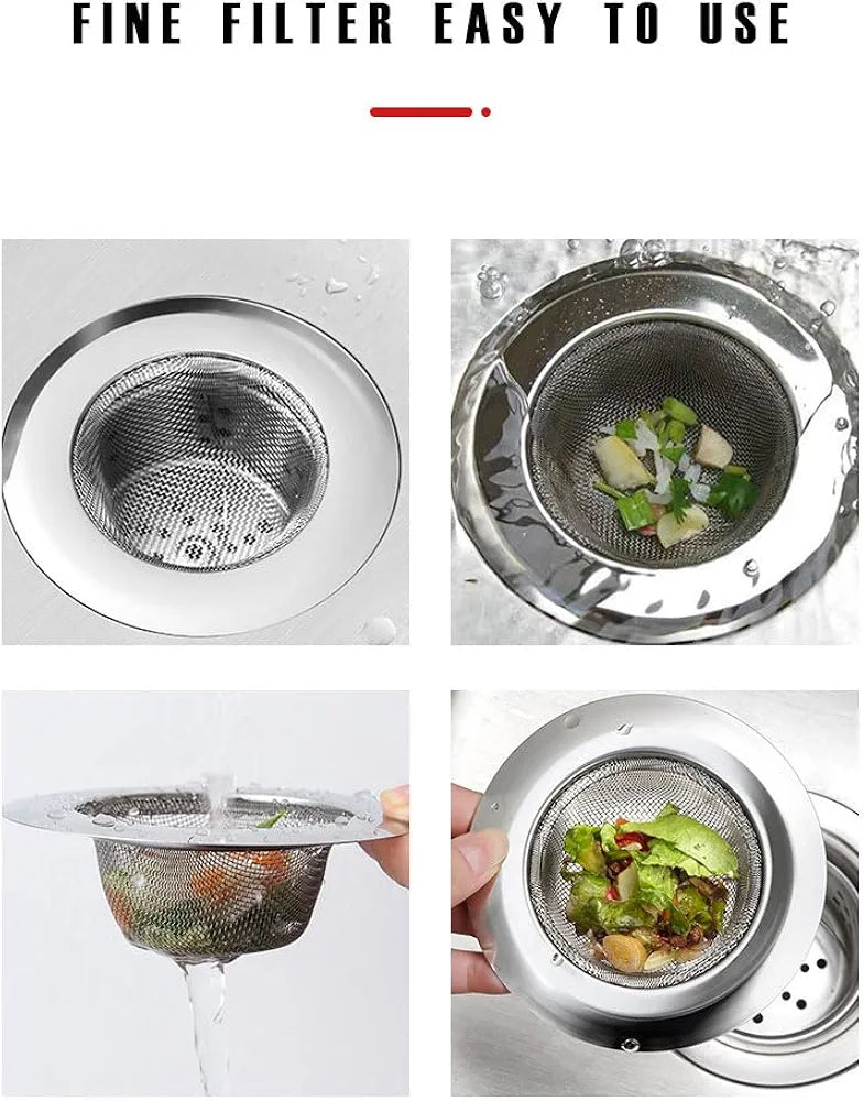 Stainless Steel Sink Strainer 3pcs