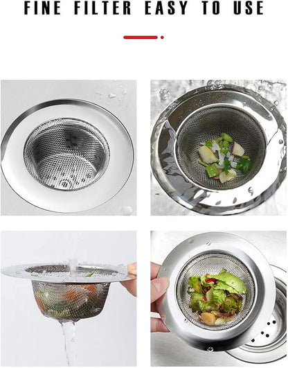 Stainless Steel Sink Strainer 3pcs
