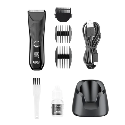Kemei km -1848 men electric groin hair trimmer
