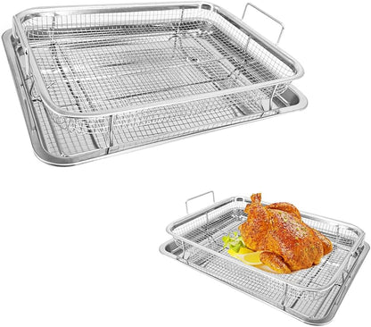 Rectangular Copper Open Airfryer Tray
