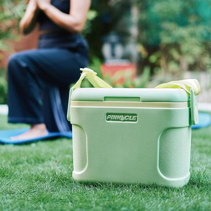 Pinnacle Passion Insulated Chiller Ice Box 8 L | Fits 12 Cans | Portable Ice Cooler Box for Picnic,Travelling,Parties & Car |Upto 36 Hrs Ice Retention | Adjustable Strap & Built-in Cup Holders