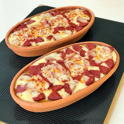 Oval Clay Plates (Set of 2)