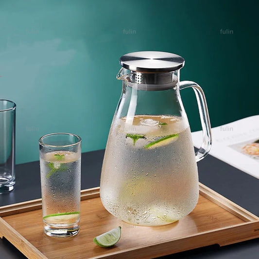 Glass Pitcher With SS Cover