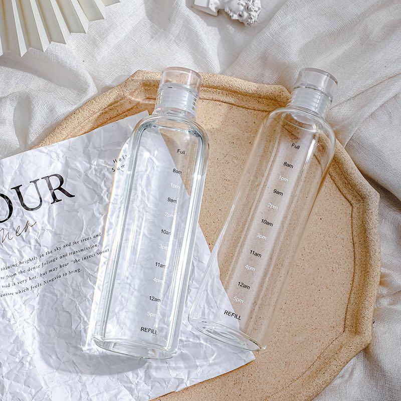 Glass Bottles with Time Marker